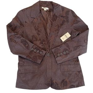 COLDWATER CREEK Petite Floral Casual Jacket